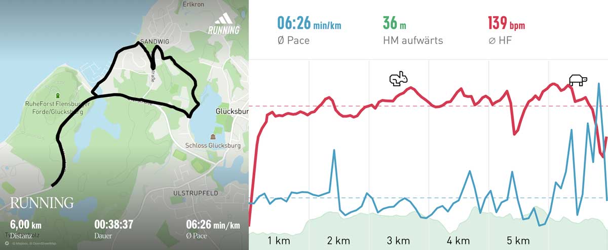 Charity run Ostseeman course