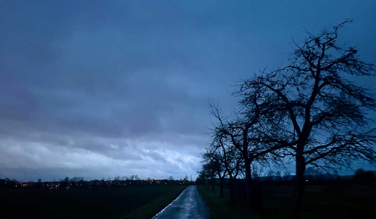 Short run in the evening