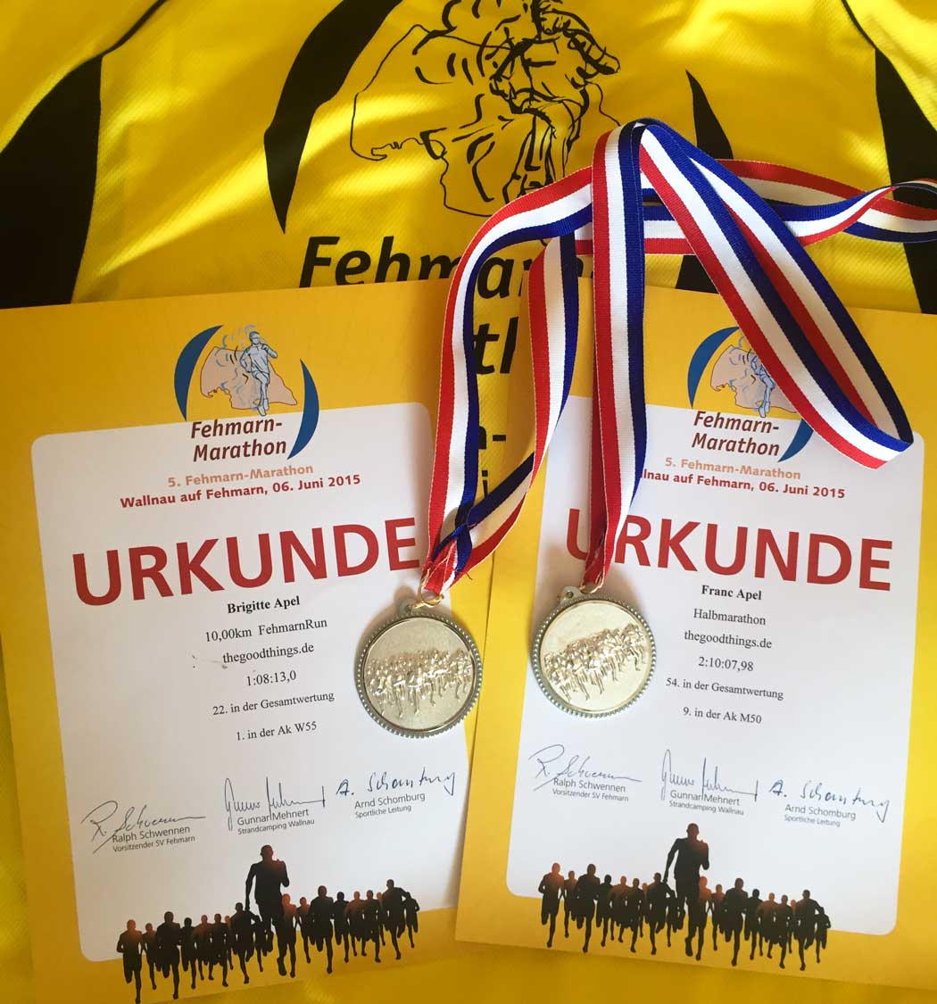 Fehmarn Marathon Urkunden