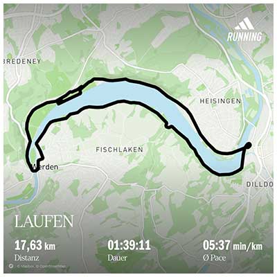 Baldeneysee Loop 2017 Course