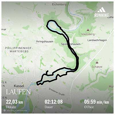 Fulda - Halbmarathon 2018 Strecke