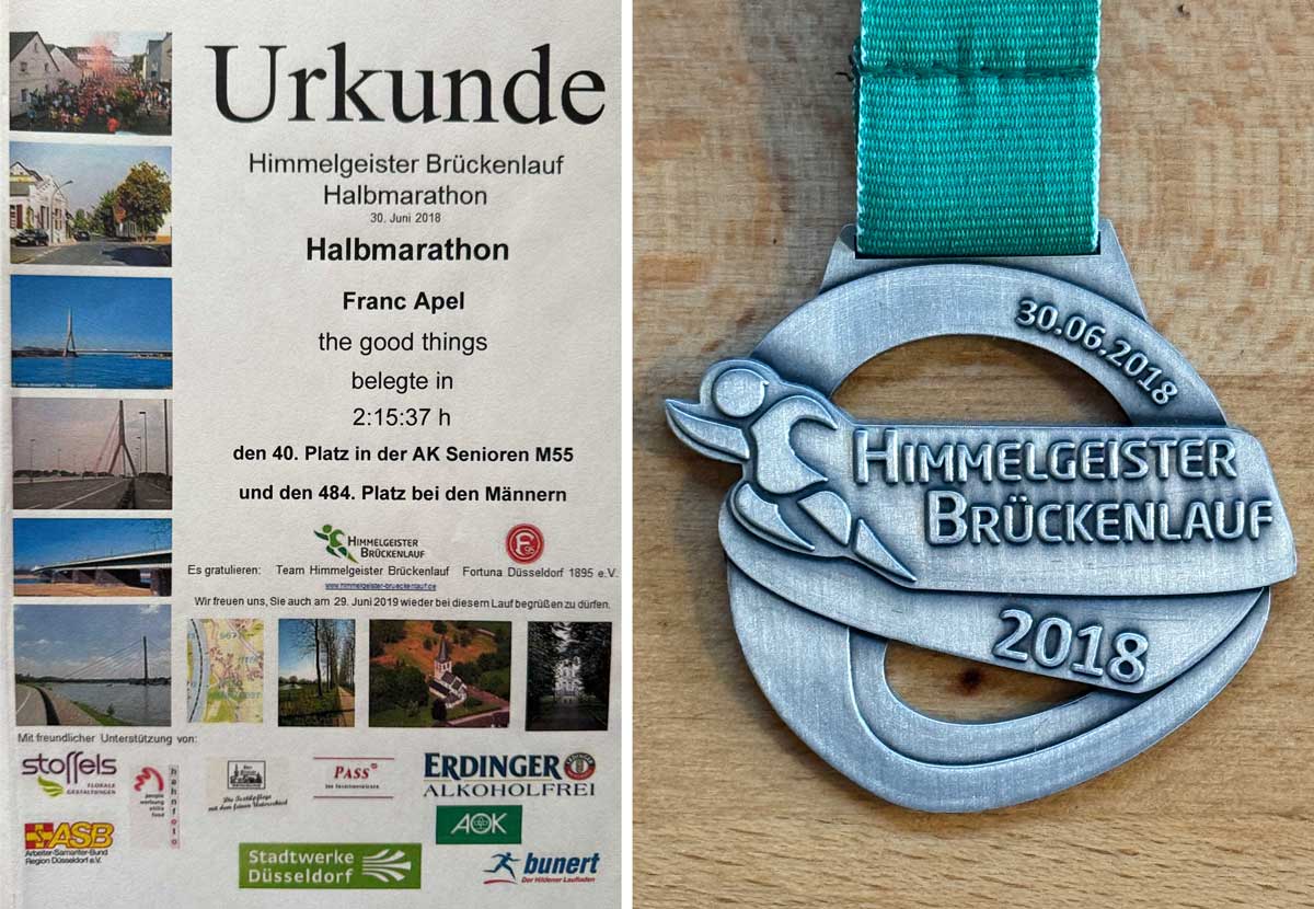 Himmelsgeister Brückenlauf Urkunde