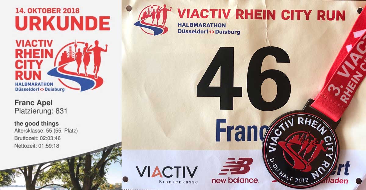 Rhein City Run Urkunde