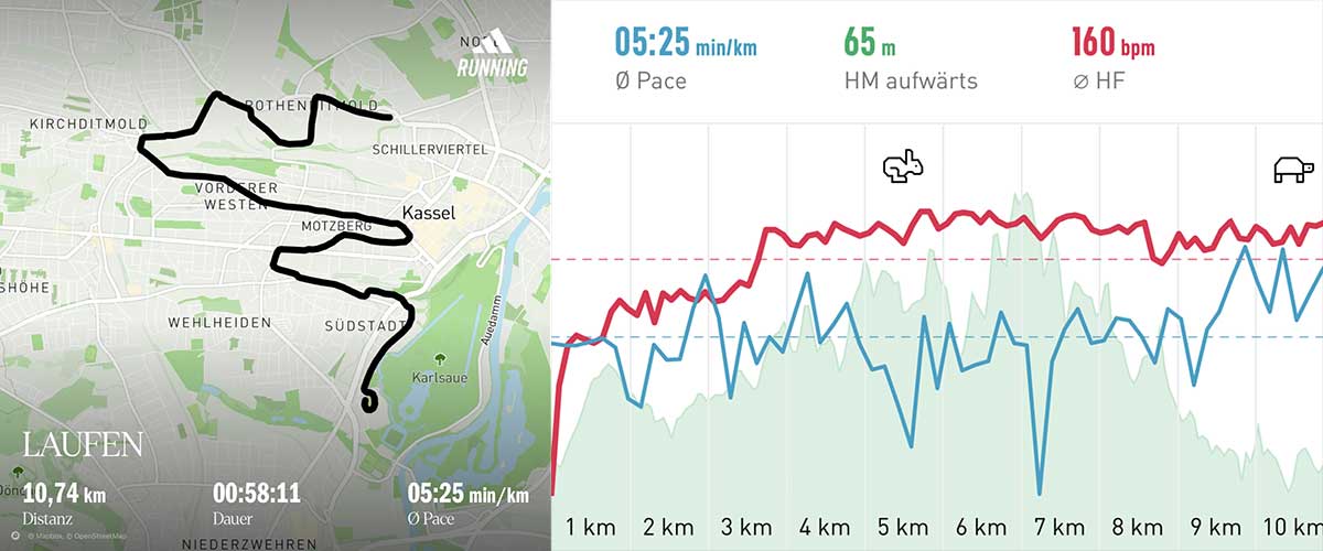 Kassel Marathon Staffel Strecke